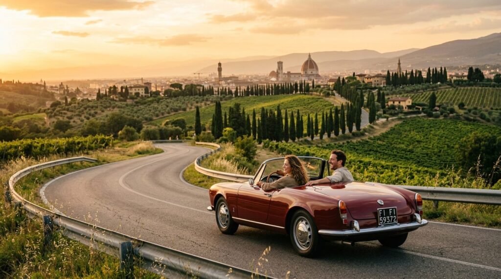 Photorealistic professional stock photo of an Italian countr