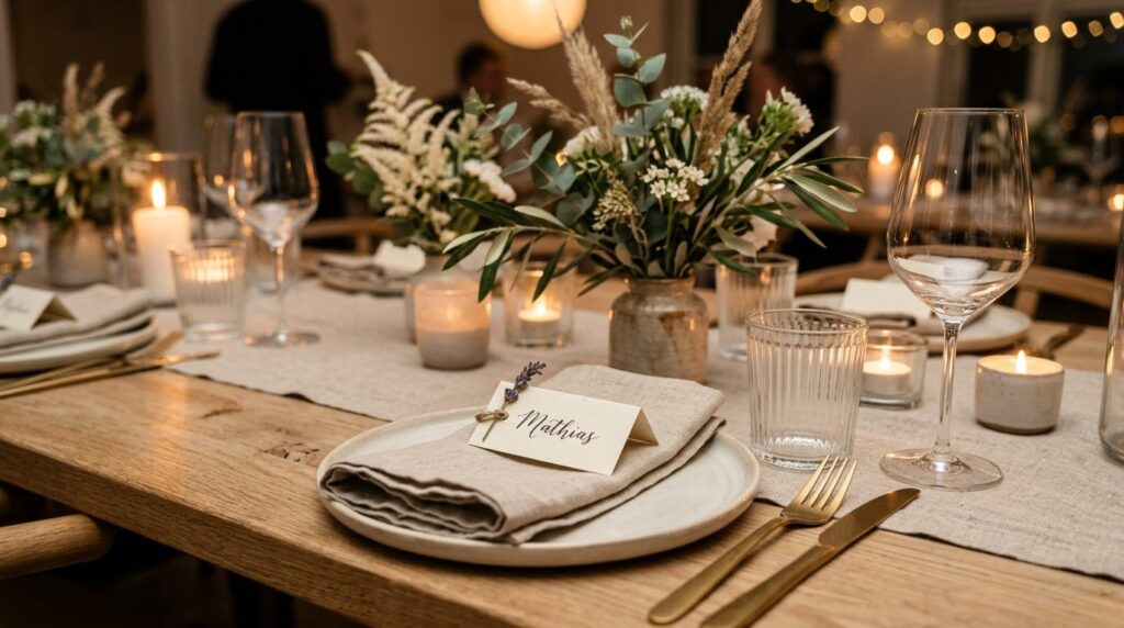 Close-up detail shot of a thoughtfully decorated celebration