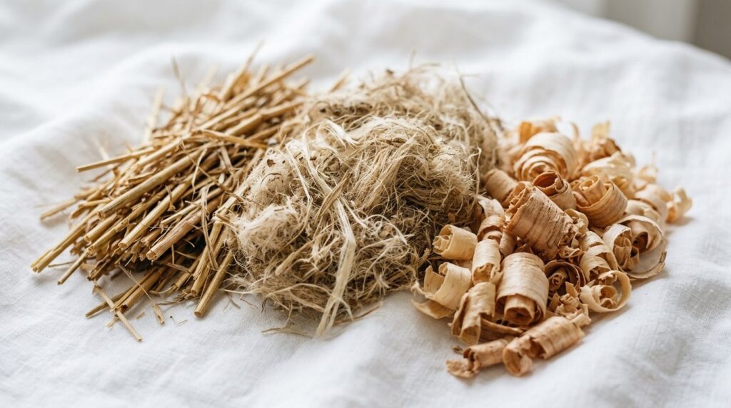 Close-up product photography of premium natural fiber horse 